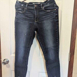 BKE Size 28 Distressed Curvy Fit High Rise Ankle Skinny Jeans